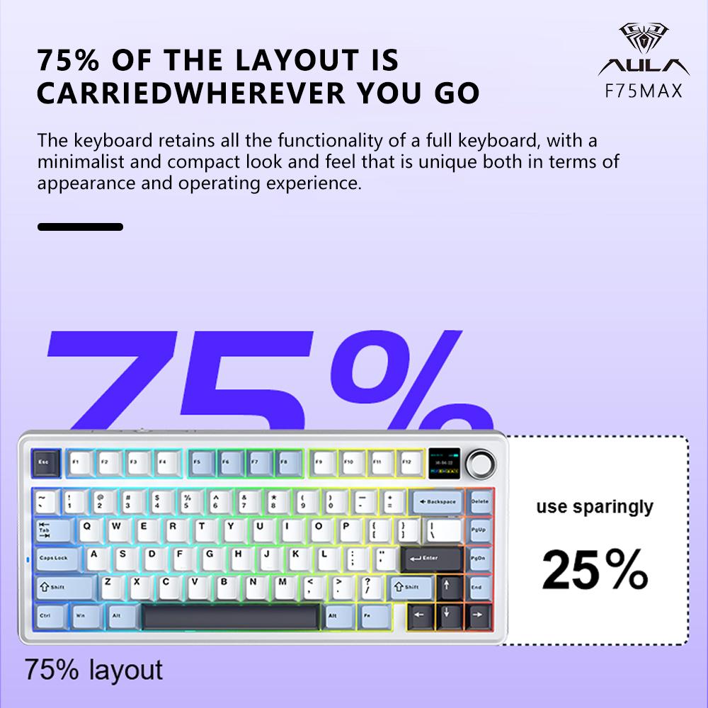 AULA F75MAX Mechanical Gaming  - Gaming Keyboard Hot Swappable review and price